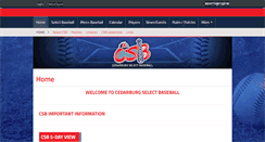 Desktop Screenshot of cedarburgselectbaseball.com